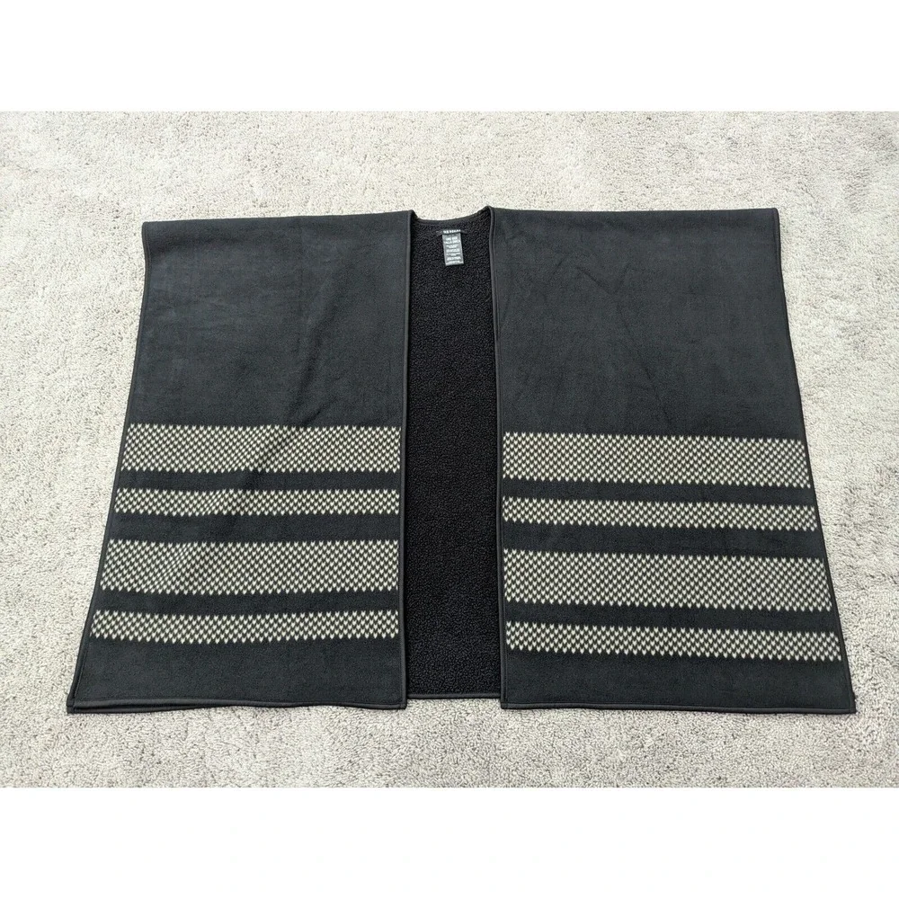 Ike Behar Cardigan Womens One Size Open Front Sweater Boho Hippie Black - Picture 1 of 6